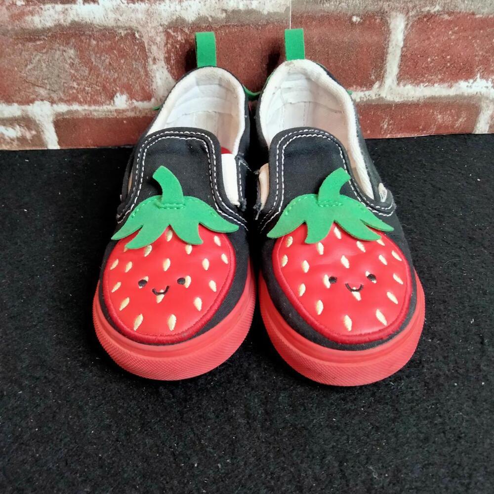 Vans Berry Slip On Shoes Girls Size 10 Toddler V Berry Sneakers - Picture 4 of 8